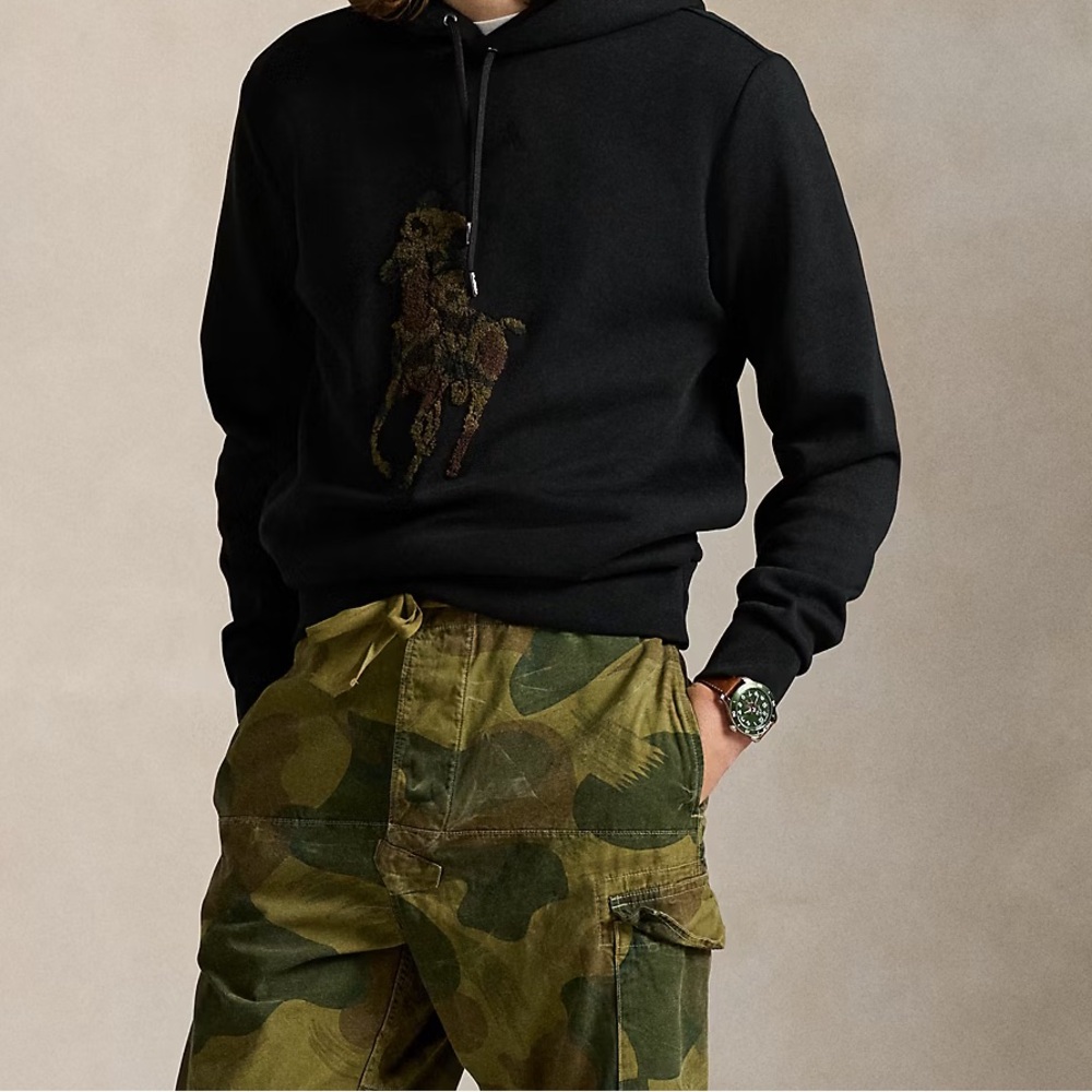 Ralph Lauren Big Pony Double-Knit Hoodie - Picture 2 of 4